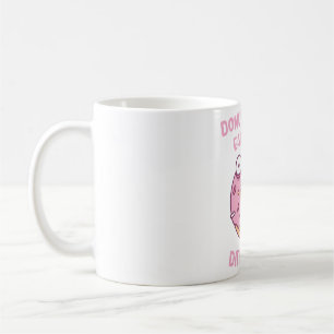 Cute Moping Bulldog With Reindeer Antlers Merry Ch Coffee Mug