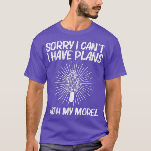Cute Morel Design For Men Women Morel Mushroom Hun T-Shirt
