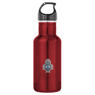 Cute Moroccan Amazigh Hamsa Evil Eye Kawaii Sticke 532 Ml Water Bottle