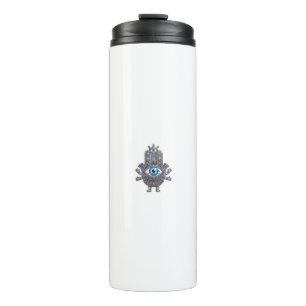 Cute Moroccan Amazigh Hamsa Evil Eye Kawaii Sticke Thermal Tumbler