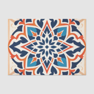 Cute Moroccan tile pattern decoupage Tissue Paper