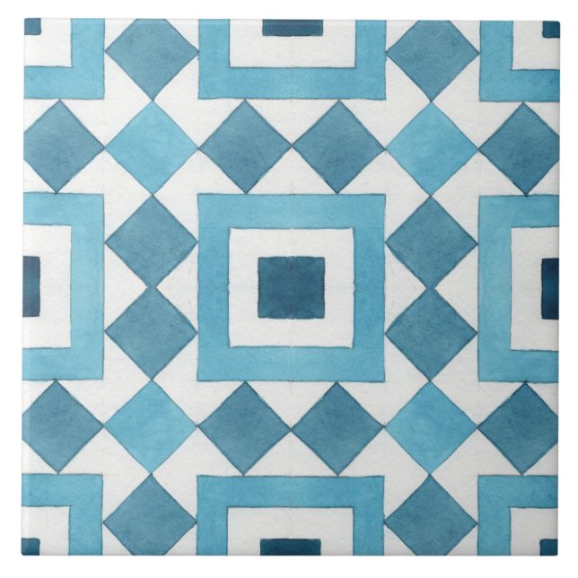 cute Morocco tiled decor ceramic tile (Front)