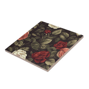 Cute Mosaic Rose Ceramic Tiles For Stylish Entry
