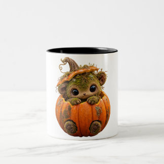 Cute Mossy Pumpkin Creature Mug