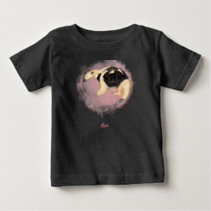 Cute mother & baby tamandua baby T-shirt (colour)