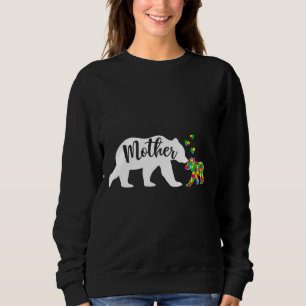 Cute Mother Bear Autism Awareness Family Support A Sweatshirt