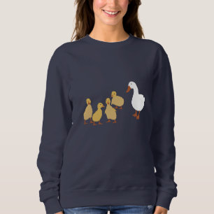 Cute Mother Duck & Baby Ducklings Sweatshirt