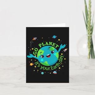 Cute Mother Earth Day Save Our Planet Women Girl K Card