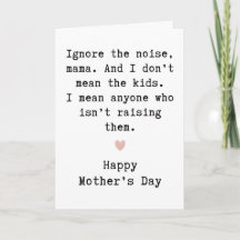 Cute Mother’s Day Card, Adorable Mum Greeting