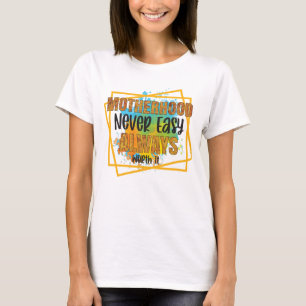 Cute Motherhood word art  T-Shirt