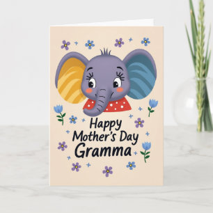Cute Mothers Day Animal Card
