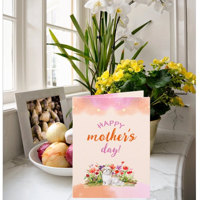 Cute Mother's Day Card From Dog Shih Tzu (Creator Uploaded)