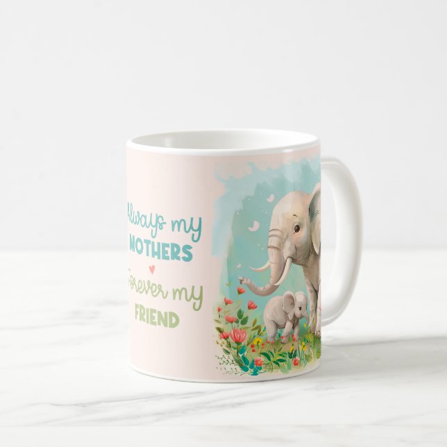 Cute Mother's Day/ Elephants Coffee Mug (Front Right)