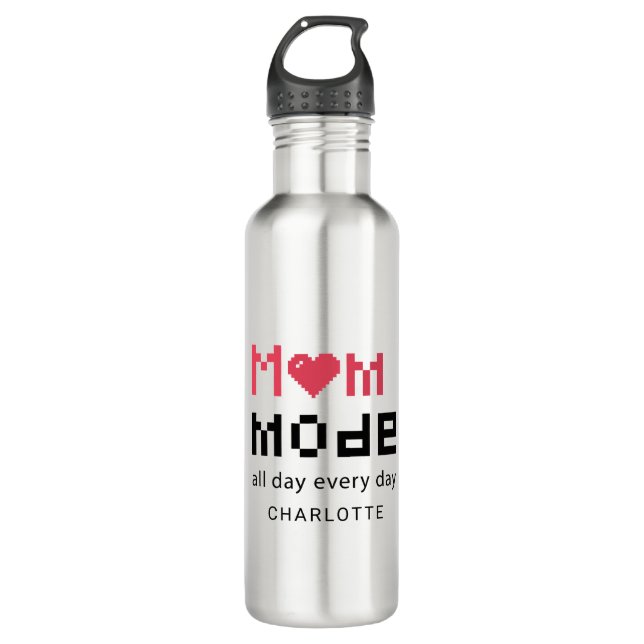 Cute Mothers Day Funny Gag Moms Personalised 710 Ml Water Bottle (Front)