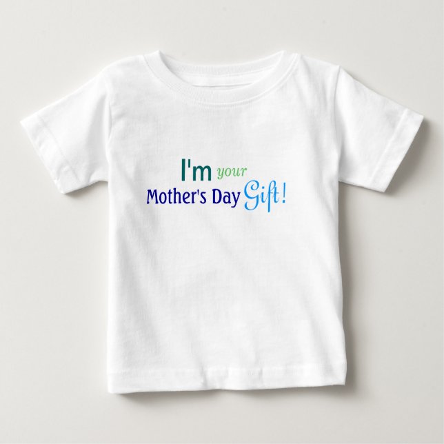 Cute Mother's Day Gift - Blue Shirt (Front)