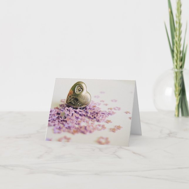 Cute Mother's Day Heart Card (Front)