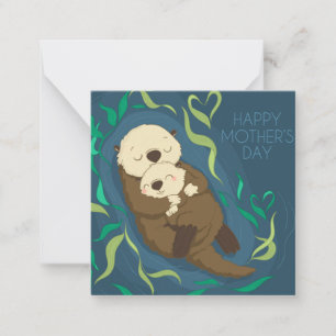 Cute Mother's Day Otters Card