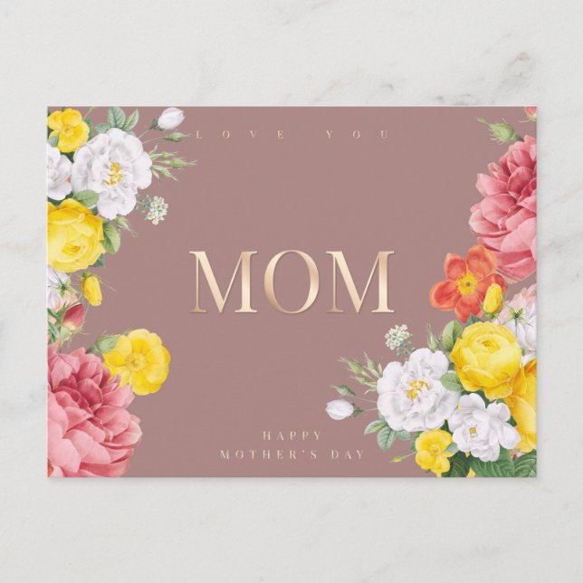 Cute Mother's Day Postcard (Front)