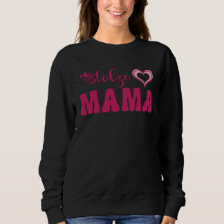 Cute Motheru2019s Day Love Heart Women Stolze Mama Sweatshirt