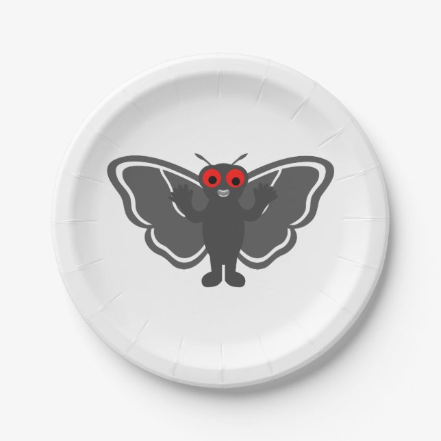Cute Mothman Paper Plate (Front)