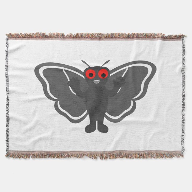 Cute Mothman Throw Blanket (Front)