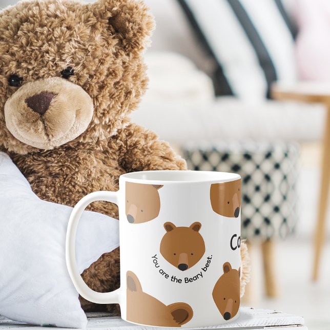 Cute Motivational Bear Name Animal Coffee Mug (Creator Uploaded)