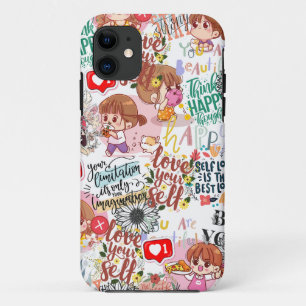 Cute Motivational – Positive Quote Kawaii iPhone 11 Case