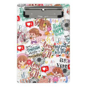 Cute Motivational – Positive Quote Kawaii Mini Clipboard