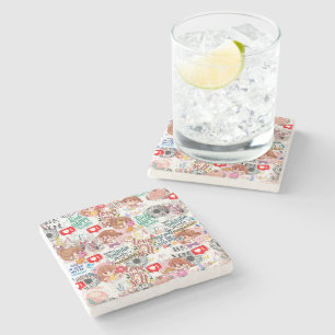 Cute Motivational – Positive Quote Kawaii Stone Coaster