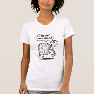 Cute Motivational Turtle Cartoon T-Shirt