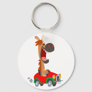 Cute Motorised Cartoon Horse Keychain