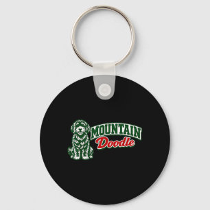 Cute Mountain Doodle Vintage Retro Outdoor Hiking Key Ring