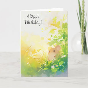 Cute Mouse Anime Kawaii Holiday Card