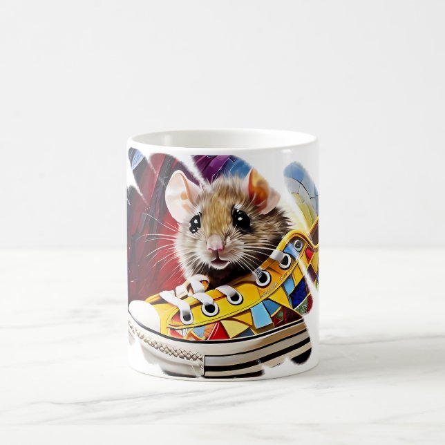 Cute mouse coffee cups and mugs to stylish mug set (Center)