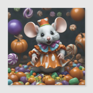 cute mouse halloween personalised custom card 