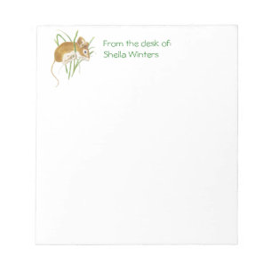 Cute Mouse Hanging In, Animal, Nature, Wildlife Notepad
