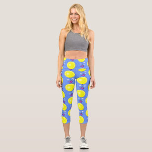 Cute mouse in watering can with balloon cartoon capri leggings
