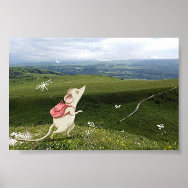 Cute Mouse Journey Poster (Front)