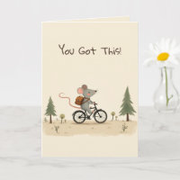 Cute Mouse Kids Kind Encouragement Greeting Card