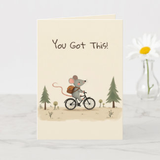 Cute Mouse Kids Kind Encouragement Greeting Card