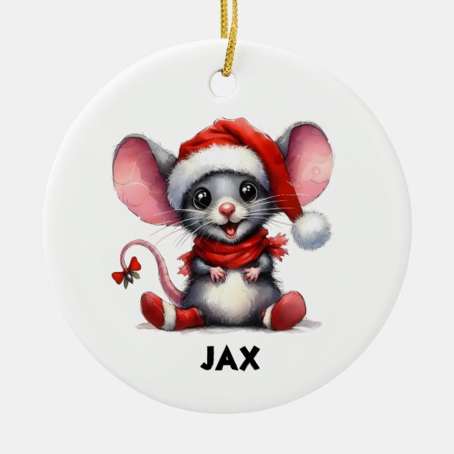 cute mouse Ornament (Front)