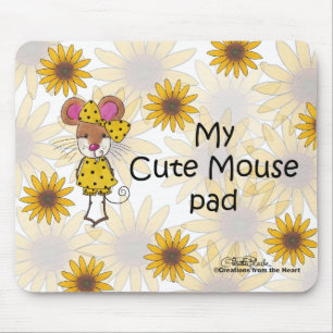 "Cute Mouse" Pad Mouse Pad