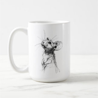 Cute Mouse Portrait Coffee Mug
