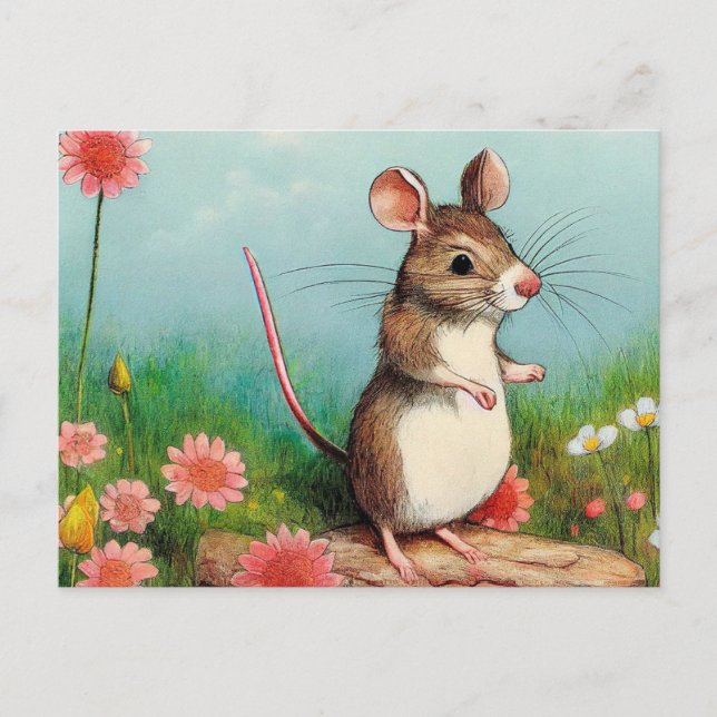 Cute Mouse Postcard (Front)