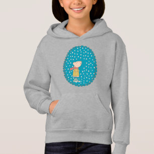 Cute Mouse Singing Christmas Carols in Blue