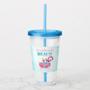 Cute Mouse Stylish Beach Acrylic Tumbler