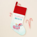 Cute Mouse  Stylish Beach  Christmas Stocking<br><div class="desc">Tropical beach towel with a mouse.</div>