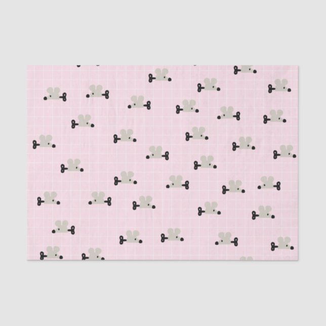 Cute Mouse Toy Tissue Paper (Front)