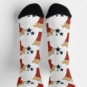 Cute Movie Night Popcorn Party  Socks