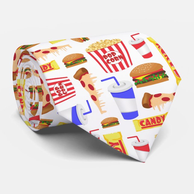 Cute movie theater tiled pattern tie (Rolled)